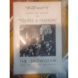 VINTAGE showgram "Figures in Fashion " the Astor Ballroom